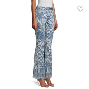 KOBI HALPERIN Farryn Print Flare Barocco Jeans